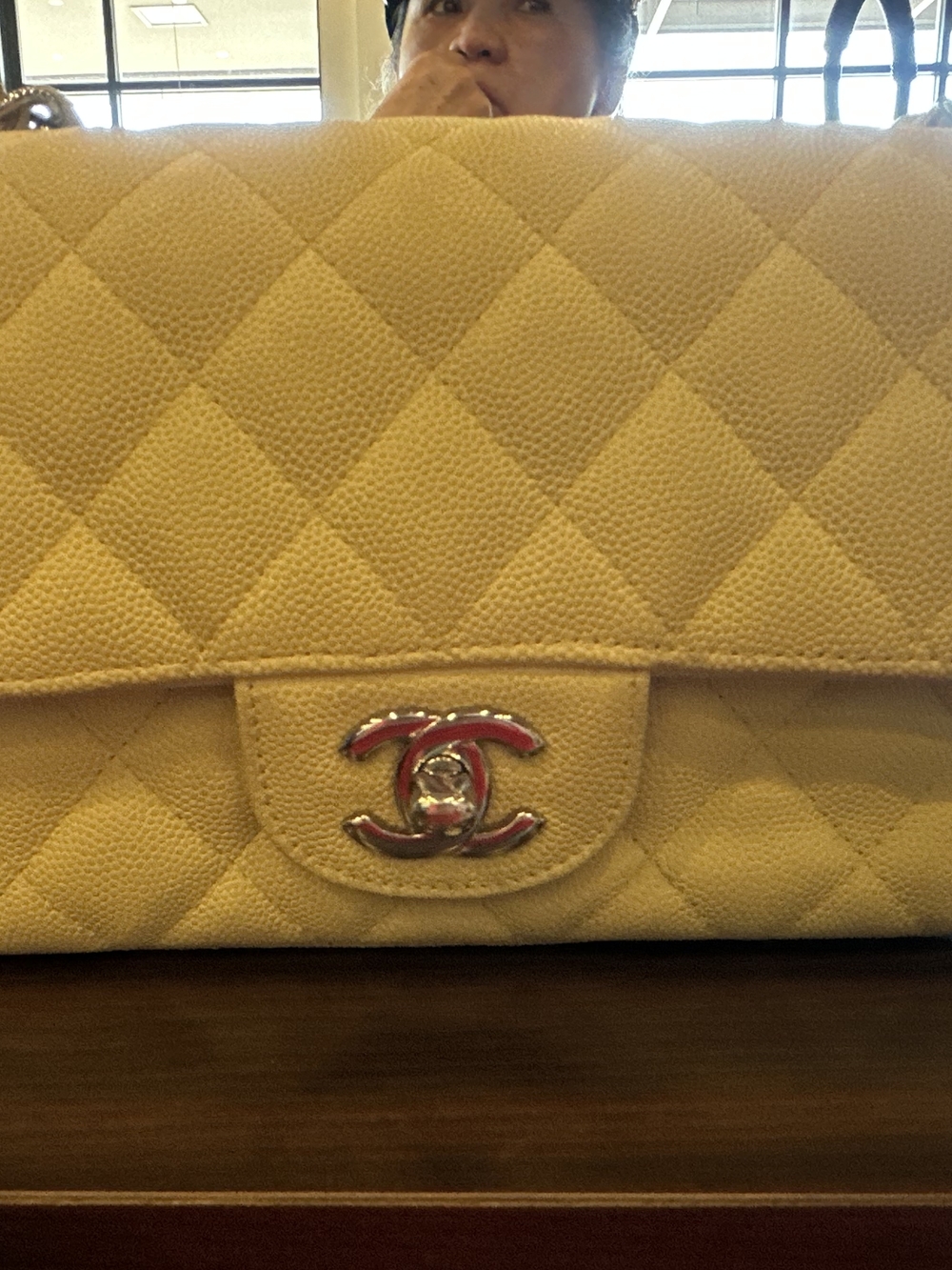 CHANEL Yellow Quilted Chain-Trim Crossbody Bag - Picture 2 of 2